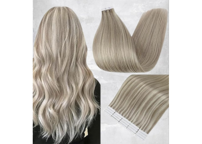 Extensii Tape In Diamond Balayage #19/Silver